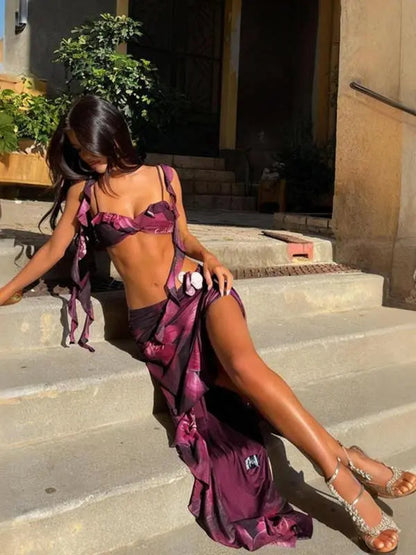 Effini Floral Print Two-piece Set EFFINI