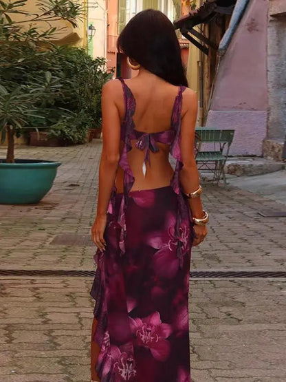 Effini Floral Print Two-piece Set EFFINI