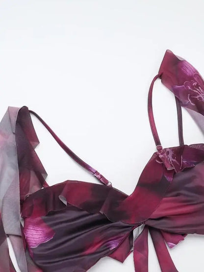 Effini Floral Print Two-piece Set EFFINI