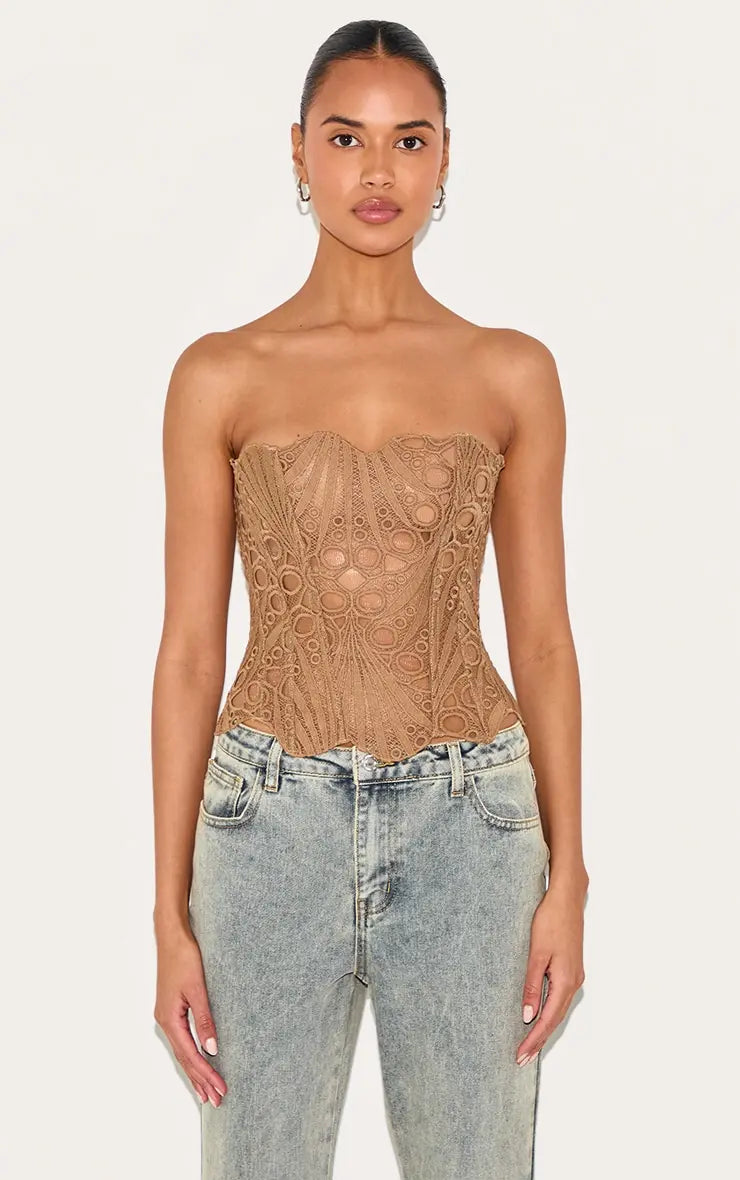 Effini Floral Lace Corset EFFINI