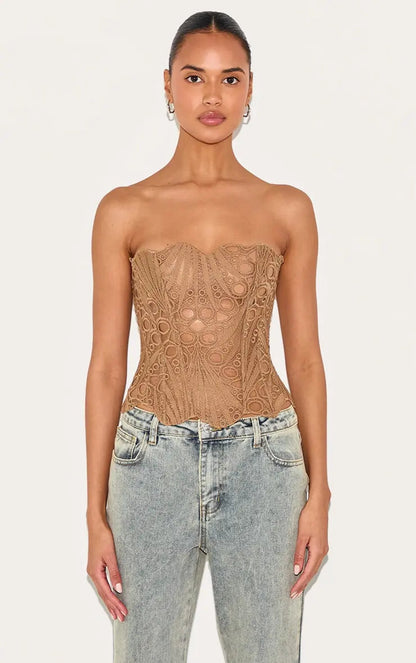 Effini Floral Lace Corset EFFINI